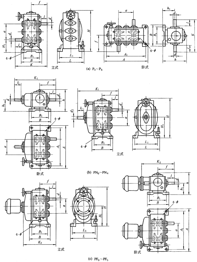 PX?zhn)o׃ͼbߴ磨JB/T6952-1993